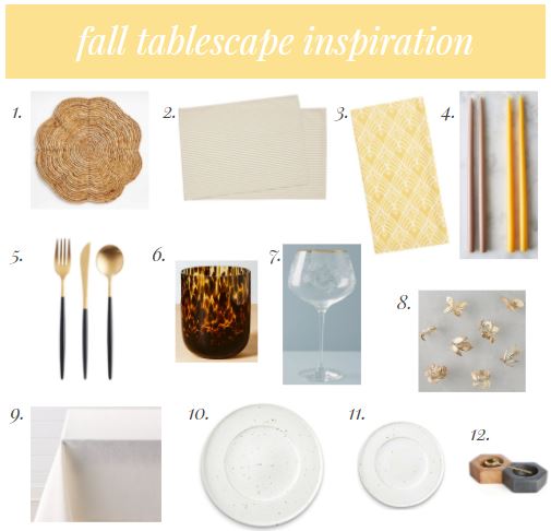 fall tablescape