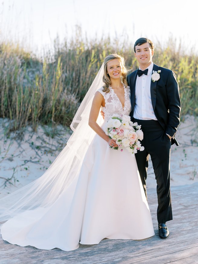 Shields & David’s Colorful Coastal Coral Bay Club Wedding | Raleigh ...