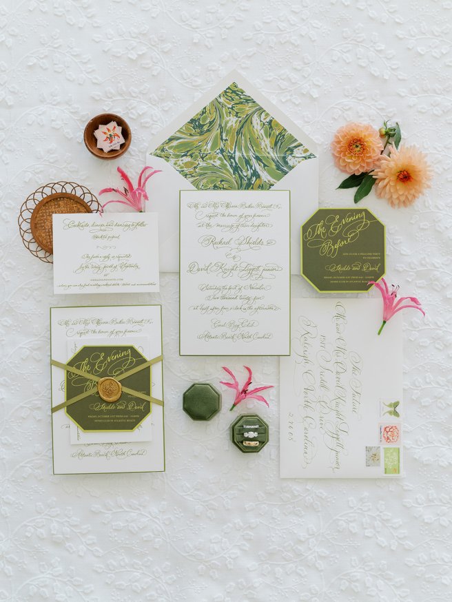 Shields & David’s Colorful Coastal Coral Bay Club Wedding | Raleigh ...